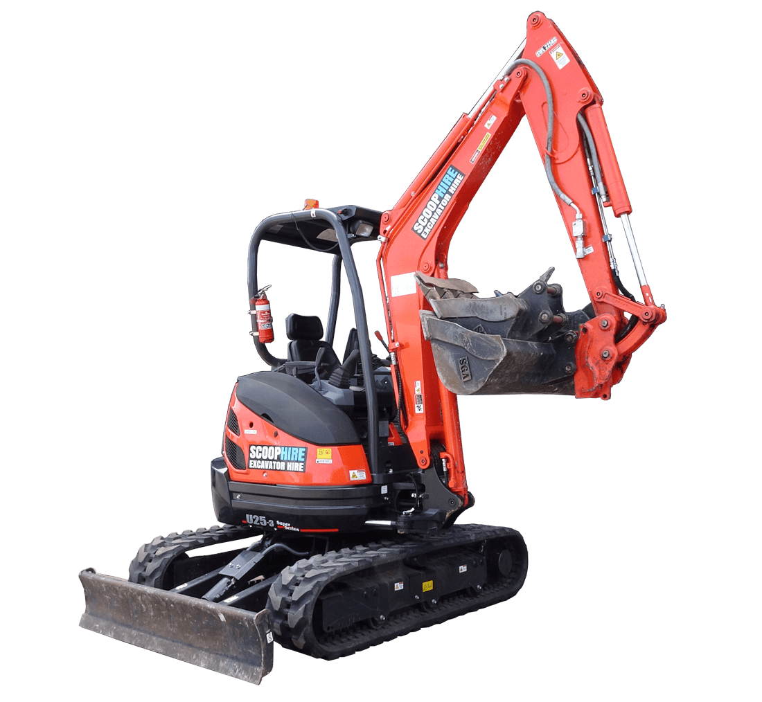 Kubota excavator hire