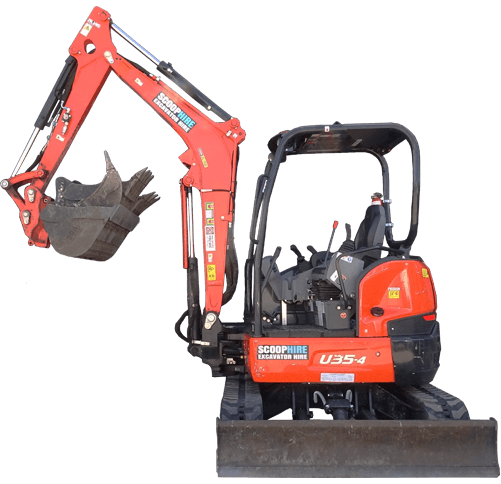 Kubota excavator hire
